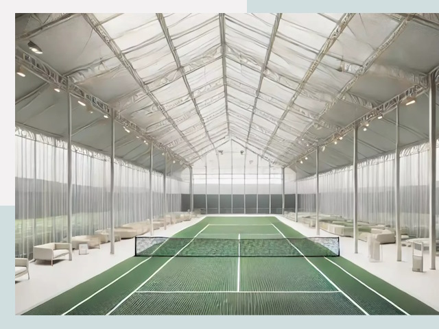 Строительство теннисных кортов в Черкесске