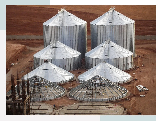 Строительство зерновых силосов в Черкесске