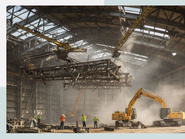 Демонтаж ангаров в Черкесске от 612 руб. за м²